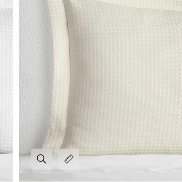 SFERRA Hatteras King Cream Textured Shams